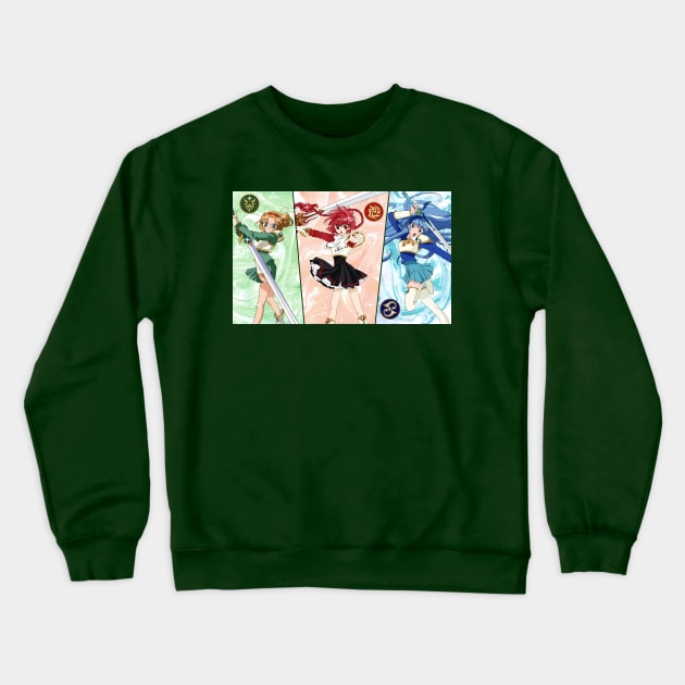 Magic Knight Rayearth Crewneck Sweatshirt by Nykos